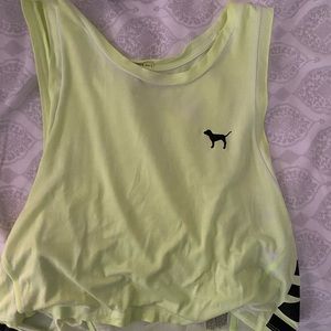 Pink Cropped Tank Top